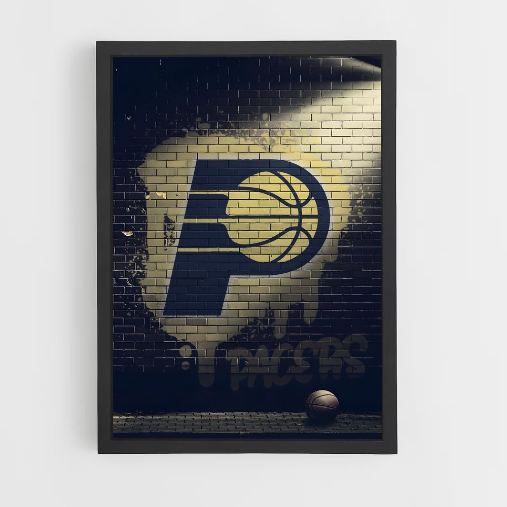 Poster Dunk sur Brique – affiche Basketball (vue 2)